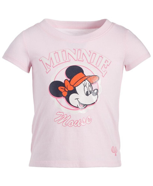 Toddler & Little Girls Minnie Mouse Visor Graphic T-Shirt