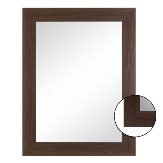 Настенное зеркало 64 x 1,5 x 86 cm Коричневый DMF
