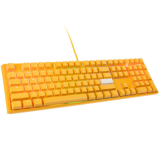 Ducky One 3 Yellow Gaming Tastatur, RGB LED - MX-Black (US)