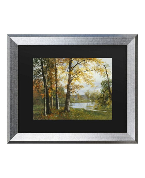 Albert Bierstadt A Quiet Lake Matted Framed Art - 27" x 33"