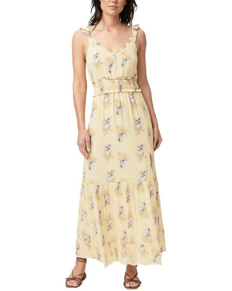 Paige Pacifica Silk Maxi Dress Women's L