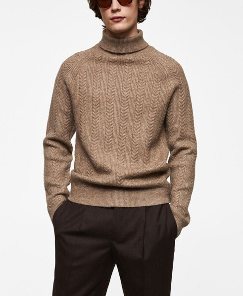 Men's Twisted Turtleneck Sweater
