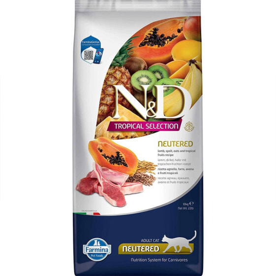 FARMINA ND Tropical Selection Neutered Lamb 10kg Cat Feed