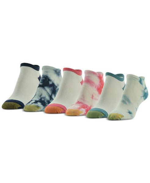 Women's 6-Pk. Tie-Dyed Liner Socks