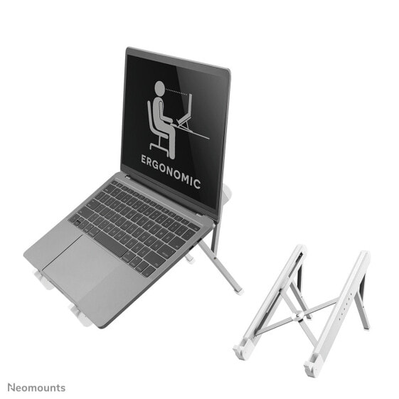 Neomounts by Newstar foldable laptop stand - Notebook stand - Silver - 27.9 cm (11") - 43.2 cm (17") - 279.4 - 431.8 mm (11 - 17") - 5 kg