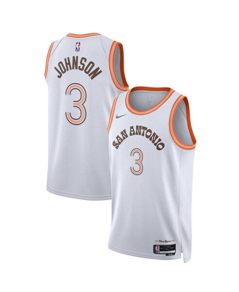 Men's and Women's Keldon Johnson White San Antonio Spurs 2023/24 Swingman Jersey - City Edition