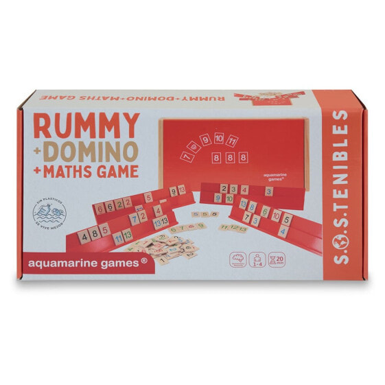 AQUAMARINE Rummy + Super Maths Set Board Game
