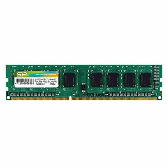 Память RAM Silicon Power SP004GBLTU160N02 DDR3 240-pin DIMM 4 GB 1600 Mhz 4 Гб 1600 mHz CL11 DDR3