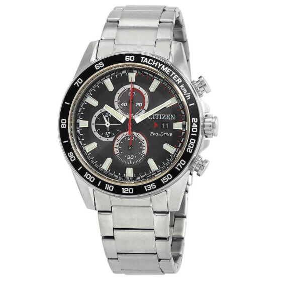 Citizen Men's Eco-Drive Chronograph Black Dial Watch - CA0780-87E NEW