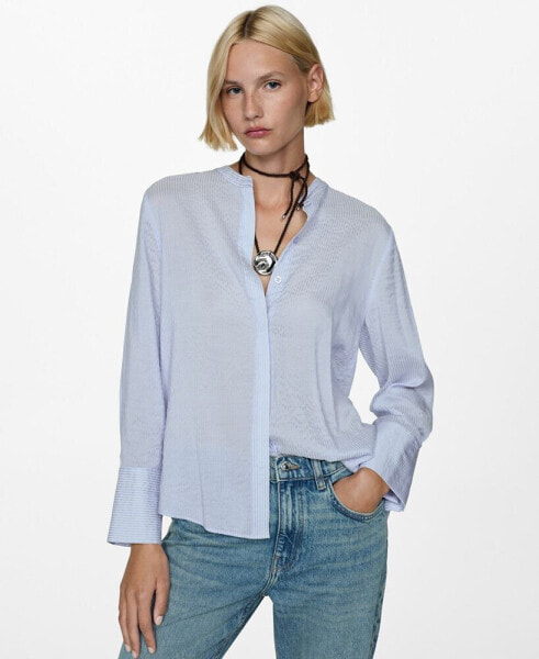 Women's Striped Flowy Shirt