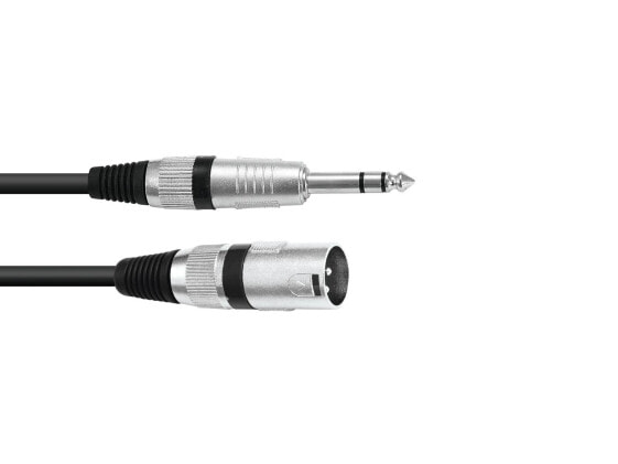 Omnitronic 30225197 - XLR (3-pin) - Male - 6.35mm - Male - 5 m - Black