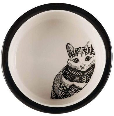 Миска керамическая для кошек в горошек 0.3л TRIXIE