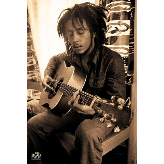 Постер гитара Bob Marley от Pyramid.