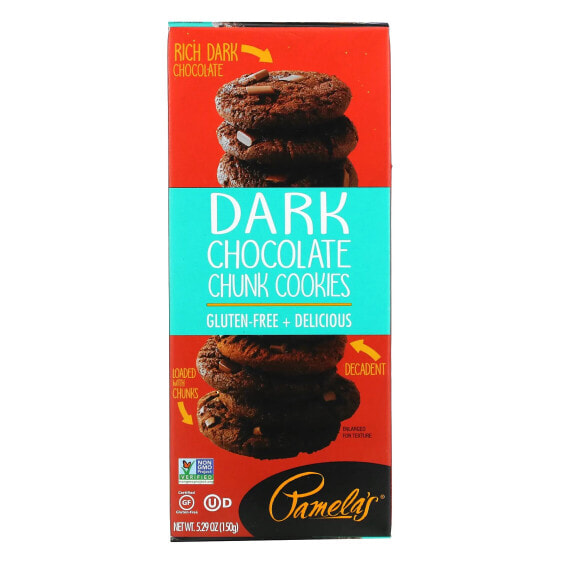 Cookies, Dark Chocolate Chunk, 5.29 oz (150 g)