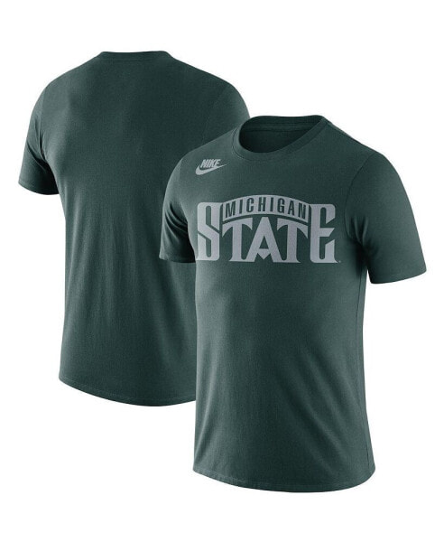 Men's Green Michigan State Spartans Basketball Retro 2-Hit T-shirt