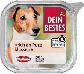 Nassfutter Hund mit Pute, 150 g