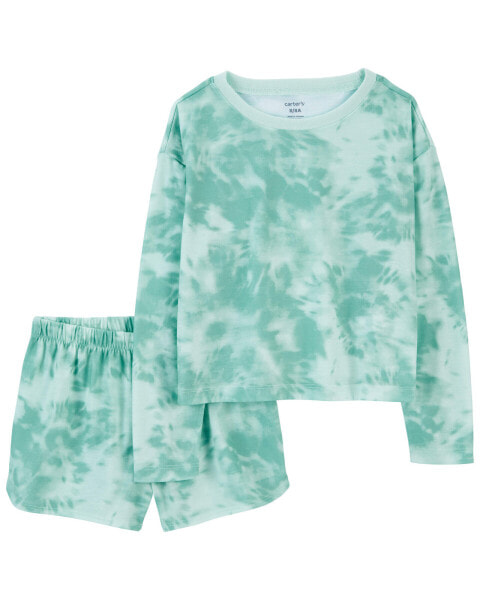 Kid 2-Piece Tie-Dye French Terry Pajamas 4