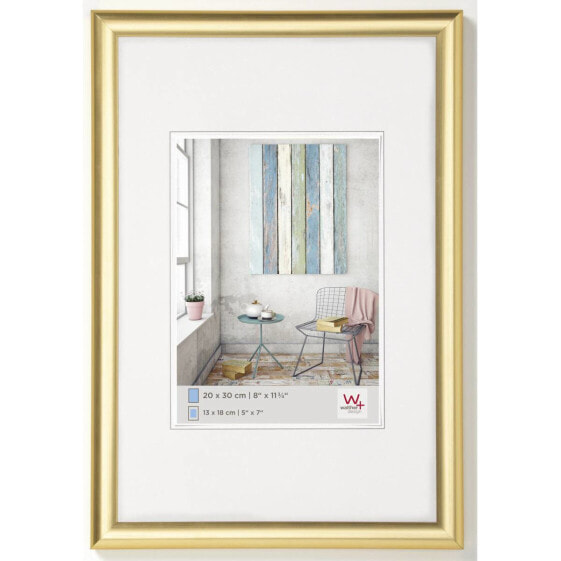 walther design KP045G - Plastic - Gold - Single picture frame - 20 x 30 cm - Rectangular - 327 mm