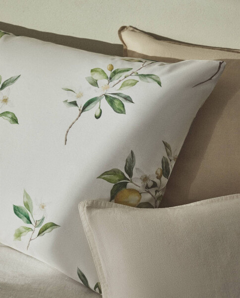 Lemon print pillowcase