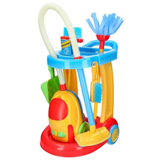 Игрушка для развития навыков уборки Color Baby My Cleaning Trolley с имитацией пылесоса
