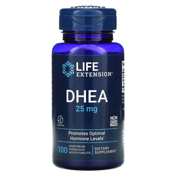 Витамины для мужского здоровья Life Extension DHEA, 25 мг, 100 вегетарианских таблеток