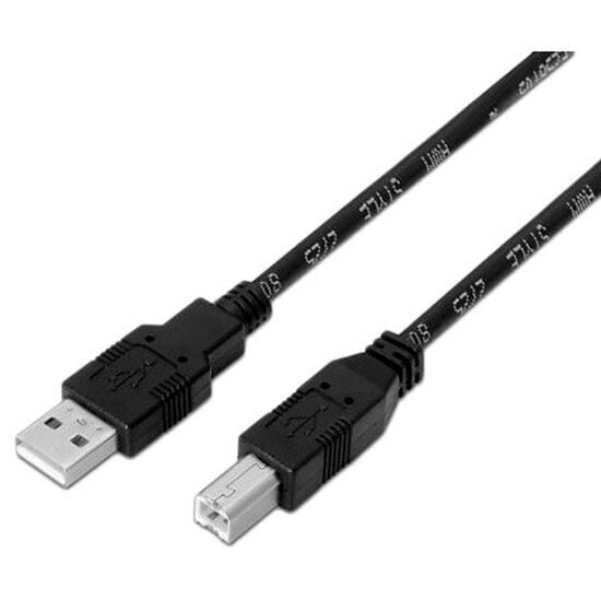 AISENS USB A Male To USB B Male 1.8 m USB Cable