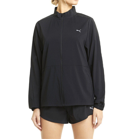 Puma Run Favorite Woven Full Zip Jacket Womens Black Casual Athletic Outerwear 5