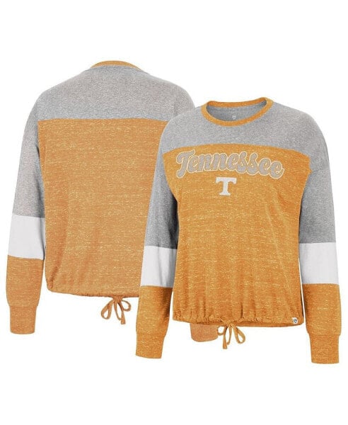 Women's Tennessee Orange Tennessee Volunteers Joanna Tie Front Long Sleeve T-shirt