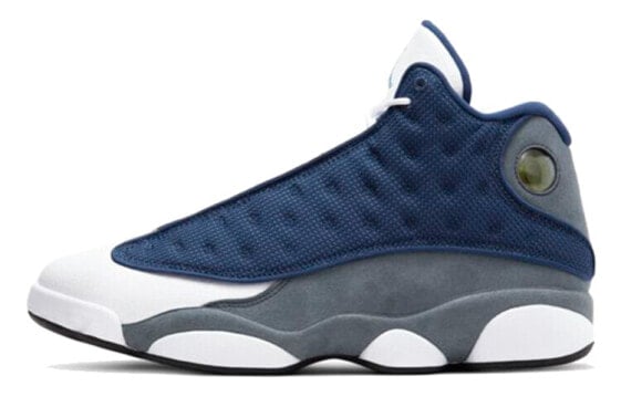 Кроссовки Nike Air Jordan 13 Retro Flint (2020) (Белый, Синий)