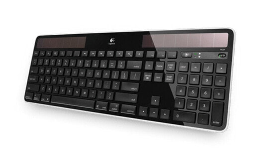 Logitech Wireless Solar Keyboard K750 - Full-size (100%) - Wireless - RF Wireless - QWERTY - Black