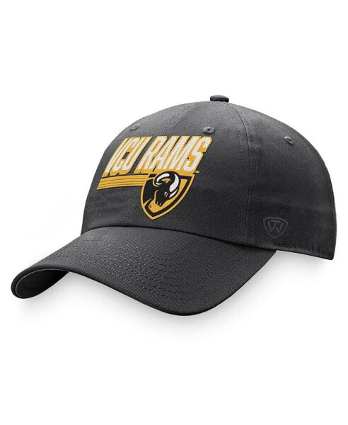 Men's Charcoal VCU Rams Slice Adjustable Hat