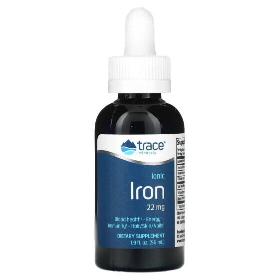 Железные капли Trace Minerals ®, 22 мг, 1.9 жидк. унц. (56 мл)