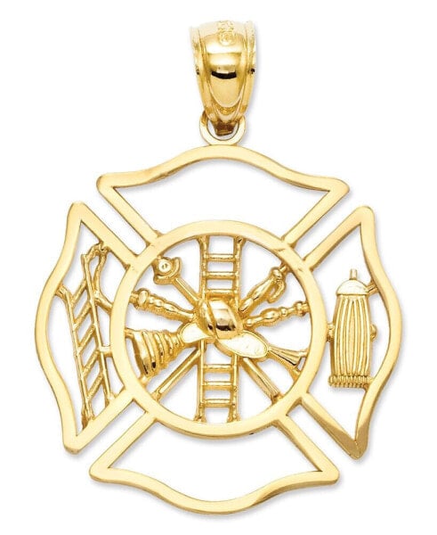 Значок Fireman Shield от Macy's, золото 14k