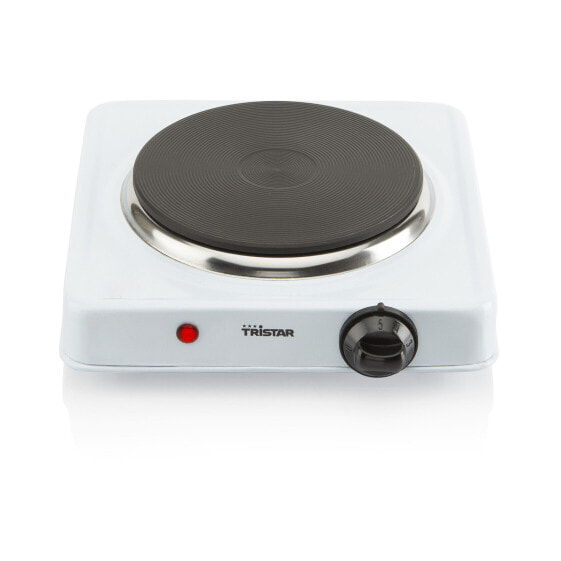 TriStar KP-6185 Hot plate - White - Countertop - Sealed plate - Stainless steel - 1 zone(s) - 1 zone(s)