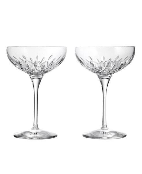 Lismore Essence Champagne Saucer 9.5oz, Set of 2