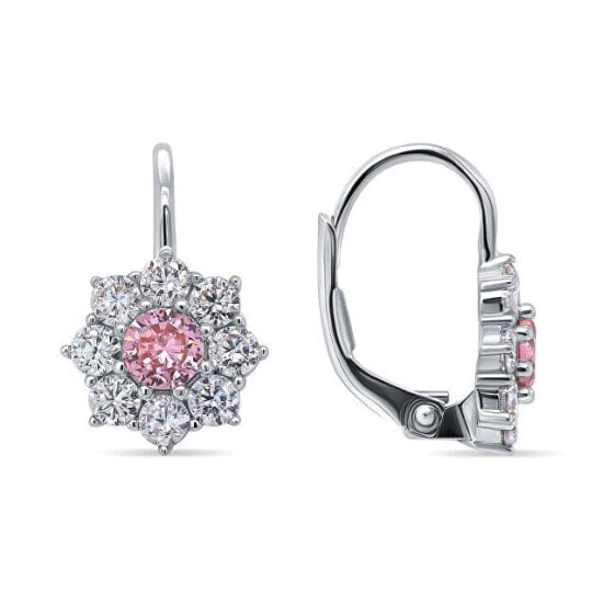 Серьги Brilio Silver Pink Orbited