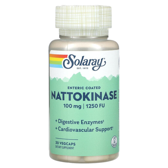 Nattokinase, 100 mg, 1,250 FU, 30 VegCaps
