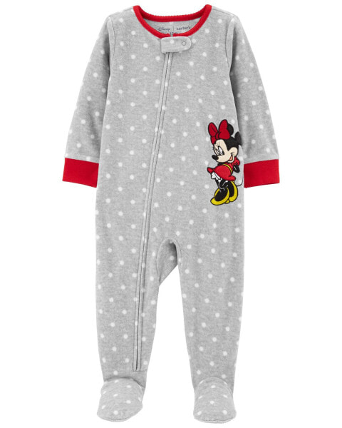 Baby 1-Piece Minnie Mouse Fleece Footie Pajamas 24M