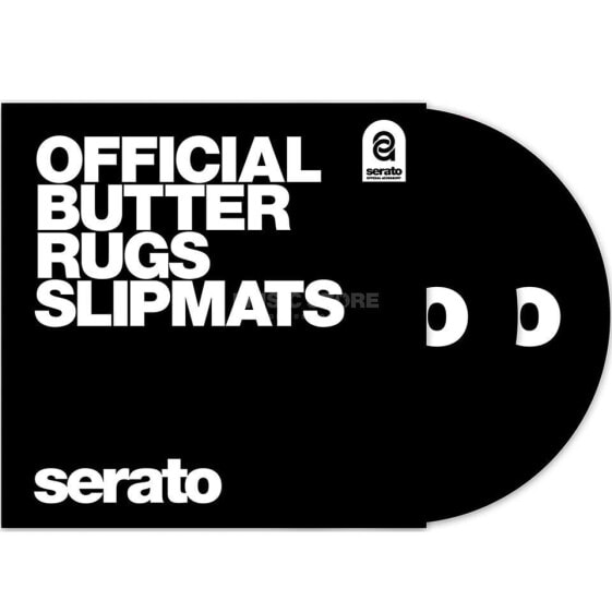 Serato 12" Butter Rugs Slipmats x2 (Black)