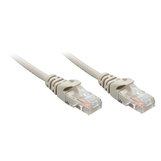 Lindy 5m Cat.5e U/UTP Cable - Grey - 5 m - Cat5e - U/UTP (UTP) - RJ-45 - RJ-45