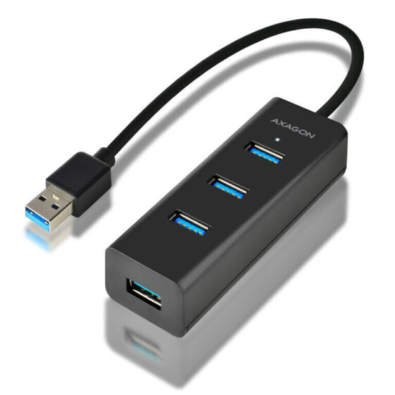 AXAGON HUE-S2B USB-A-Hub, 4x USB 3.0, externe Stromversorgung - 30 cm