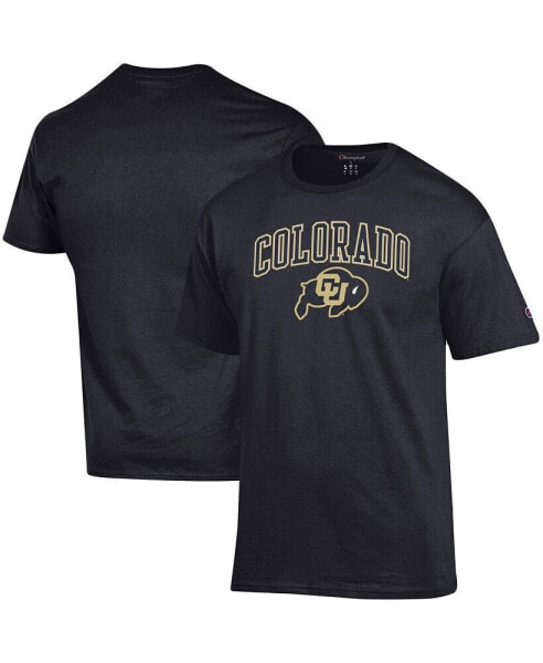 Men's Black Colorado Buffaloes Arch Over Logo T-shirt