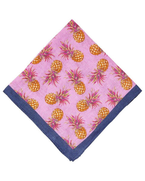 J.Mclaughlin Pineapple Silk-Blend Pocket Square Men's Os
