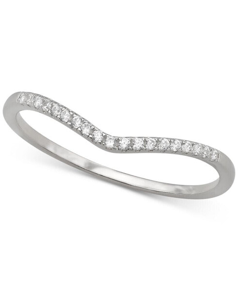 Cubic Zirconia Pavé V Ring, Created for Macy's