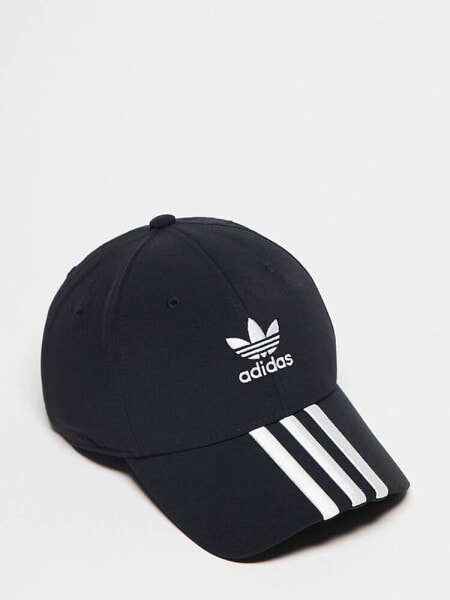 adidas Originals trefoil cap in black and white