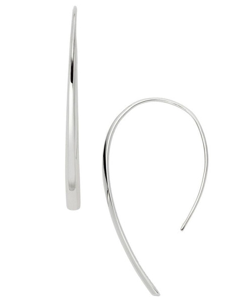 Sadie Stainless Steel Bevel Hoop Earring