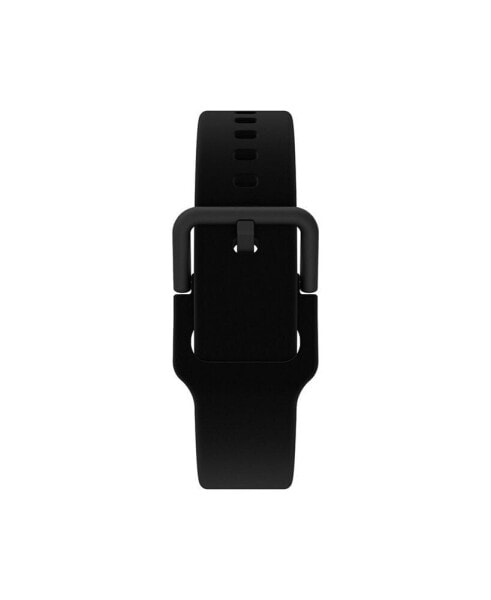 Air 3 and Extra Interchangeable Strap: Black Silicone, 44mm