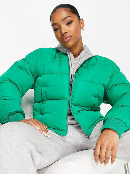 Pimkie padded jacket in bright green