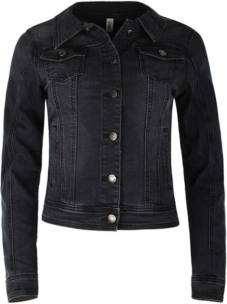 Fraternel Women's Denim Fitted Stretch Jacket