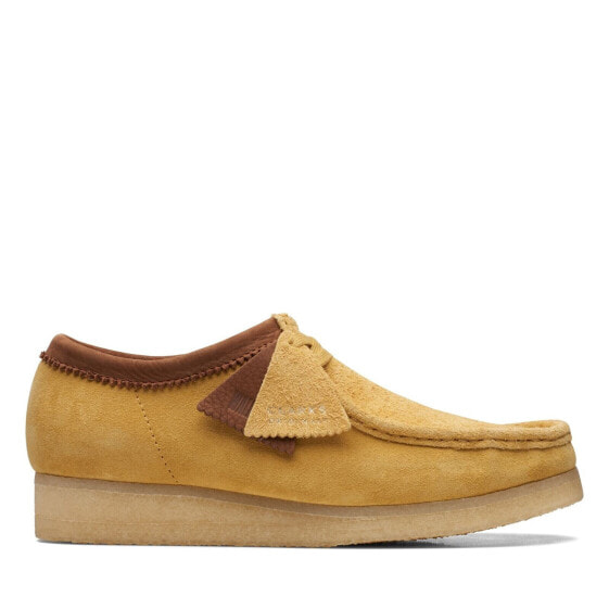 [26170536] MENS CLARKS WALLABEE LOW - YELLOW COMBI